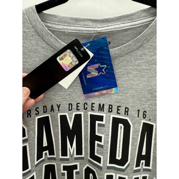 Starter Men's T-Shirt Chiefs Vs Charges Gameday Matchup 2021 Grey Size XL - Picture 3 of 6